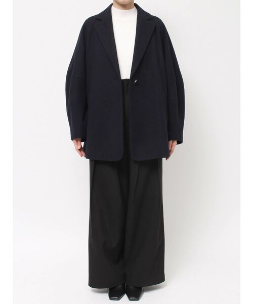 ELENDEEK（エレンディーク）の「ソリッドチェスターコート（チェスターコート・レディース・ベージュ/ネイビー・02/01）」の15枚目の写真