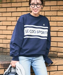 le coq sportif（ルコックスポルティフ）の「限定展開 le coq sportif×FREAK'S STORE/ルコックスポルティフ 別注 ライン スウェット（保温）（スウェット）」