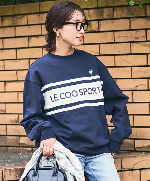 Malbon 秋冬新作 レディース ゴルフスウェット 保温快適☘️ MALBON レーシークルーセーター【adidas Golf/アディダスゴルフ