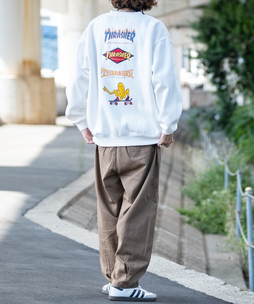 THRASHER - M 80s THRASHER スウェット トレーナー FRUIT 白 USA製 THRASHER - NEWJOKE ONLINE STORE