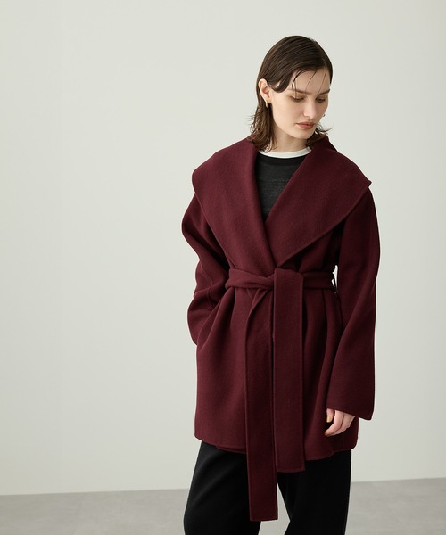 NORC ノーク ウールメルトンミドルリバーコート ブラック 1 完売品 NORC ノーク ウールメルトンミドルリバーコート ブラック 1 完売