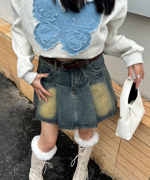 COURREGES＞＞＞ベルト付きビニールミニスカート ベルト付きビニールミニスカート - Courrèges - レディース