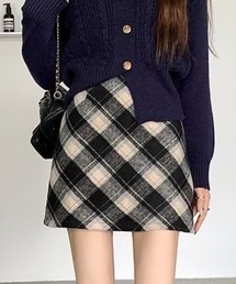 gossip！ロサンゼルス | チェック柄コンパクトミニスカート(スカート)