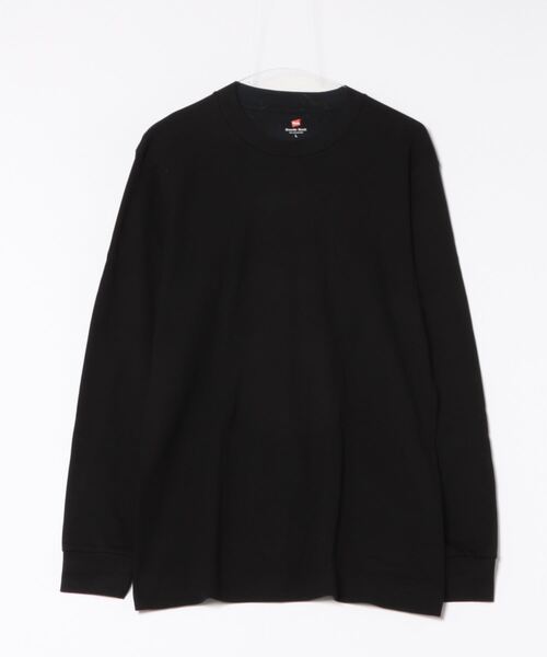 HANES/ヘインズ】クルーネックスムースロングスリーブT HM4-A204