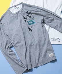 Blue Standard （ブルースタンダード）の「【BLUE STANDARD/ブルースタンダード】スラブ天竺 胸ポケット付きアニマルプリントロンT（Tシャツ/カットソー）」