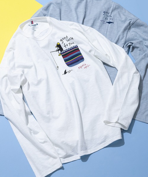 Blue Standard （ブルースタンダード）の「【BLUE STANDARD/ブルースタンダード】スラブ天竺 胸ポケット付きアニマルプリントロンT（Tシャツ/カットソー・メンズ・その他/その他4/その他3/その他1/その他2・LARGE/MEDIUM/X-LARGE）」の2枚目の写真