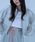 Nora Lily�i�m�������[�j�́u�yNora Lily�z�uelle�vShort length Sheer Track Jacket�i�W���[�W�j�v�b���C�g�O���[