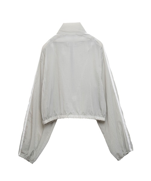 Nora Lily(ノラリリー)の「【Nora Lily】「elle」Short length Sheer Track Jacket(ジャージ・レディース・ライトグレー/ピンク・FREE)」の19枚目の写真