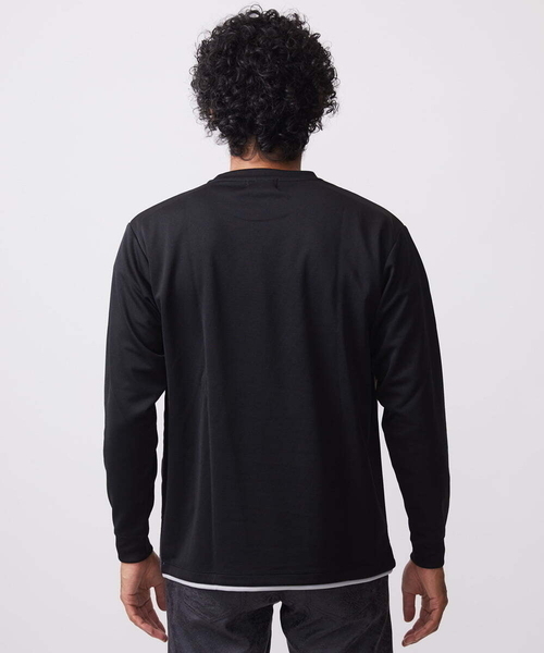 MK MICHEL KLEIN HOMME (エムケーミッシェルクランオム)の「【限定展開】カットソー/リサイクルポンチ斜め切り替え(Tシャツ/カットソー・メンズ・ホワイト/ブラック/ライトグレー・46/48)」の4枚目の写真