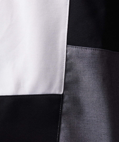 MK MICHEL KLEIN HOMME (エムケーミッシェルクランオム)の「【限定展開】カットソー/リサイクルポンチ斜め切り替え(Tシャツ/カットソー・メンズ・ホワイト/ブラック/ライトグレー・46/48)」の18枚目の写真