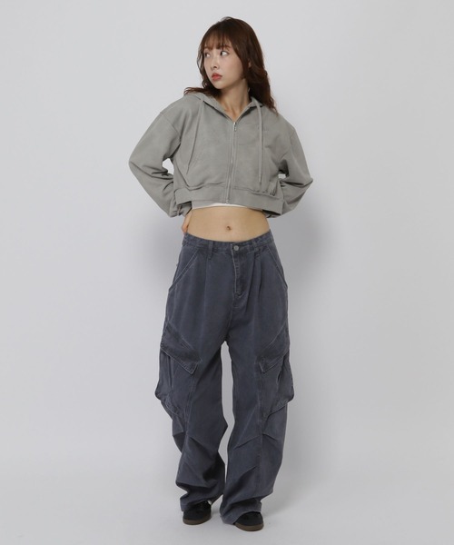 3.3 Field Trip （3.3フィールドトリップ）の「3.3 Field Trip／バルーンカーゴパンツ（カーゴパンツ・レディース・ダークブルー/カーキ・MEDIUM/SMALL）」の3枚目の写真