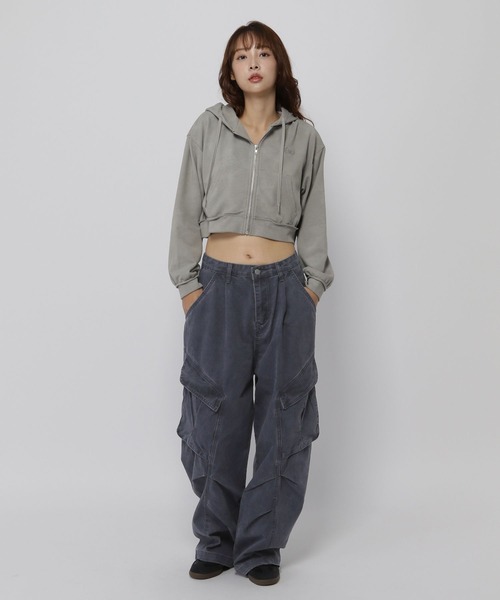 3.3 Field Trip （3.3フィールドトリップ）の「3.3 Field Trip／バルーンカーゴパンツ（カーゴパンツ・レディース・ダークブルー/カーキ・MEDIUM/SMALL）」の4枚目の写真