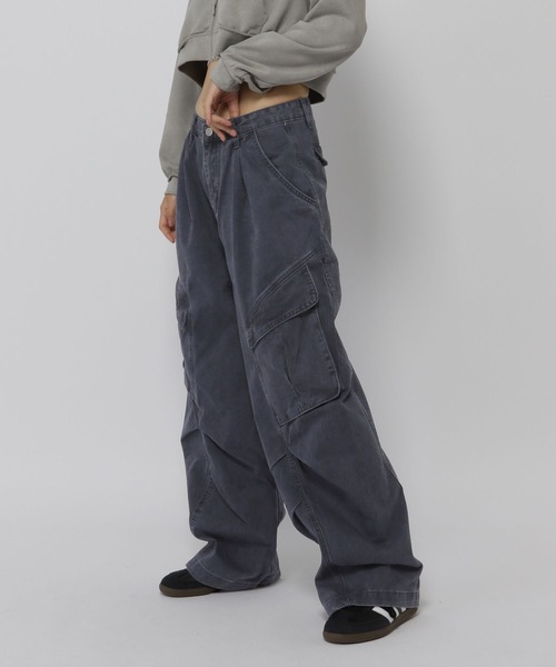 3.3 Field Trip （3.3フィールドトリップ）の「3.3 Field Trip／バルーンカーゴパンツ（カーゴパンツ・レディース・ダークブルー/カーキ・MEDIUM/SMALL）」の9枚目の写真