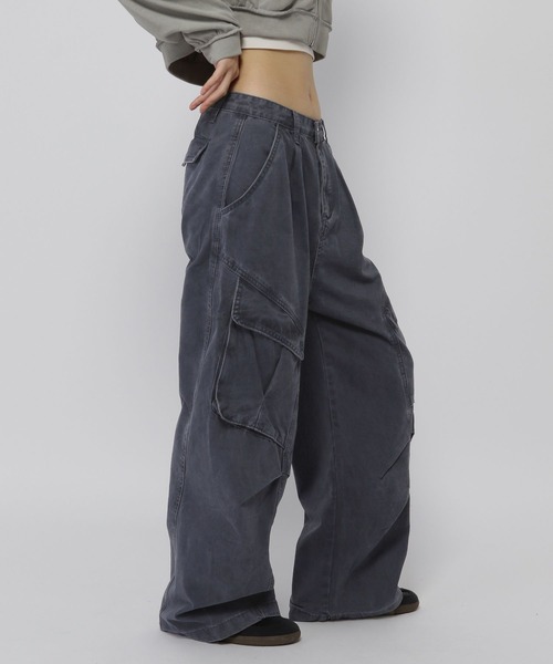 3.3 Field Trip （3.3フィールドトリップ）の「3.3 Field Trip／バルーンカーゴパンツ（カーゴパンツ・レディース・ダークブルー/カーキ・MEDIUM/SMALL）」の11枚目の写真