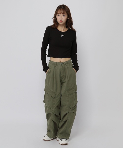 3.3 Field Trip （3.3フィールドトリップ）の「3.3 Field Trip／バルーンカーゴパンツ（カーゴパンツ・レディース・ダークブルー/カーキ・MEDIUM/SMALL）」の14枚目の写真