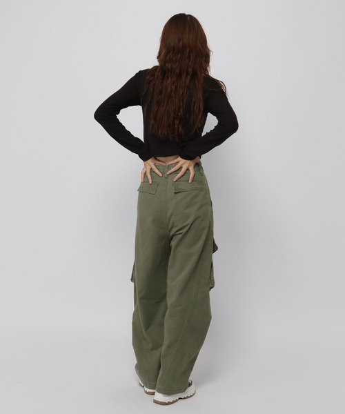 3.3 Field Trip （3.3フィールドトリップ）の「3.3 Field Trip／バルーンカーゴパンツ（カーゴパンツ・レディース・ダークブルー/カーキ・MEDIUM/SMALL）」の16枚目の写真