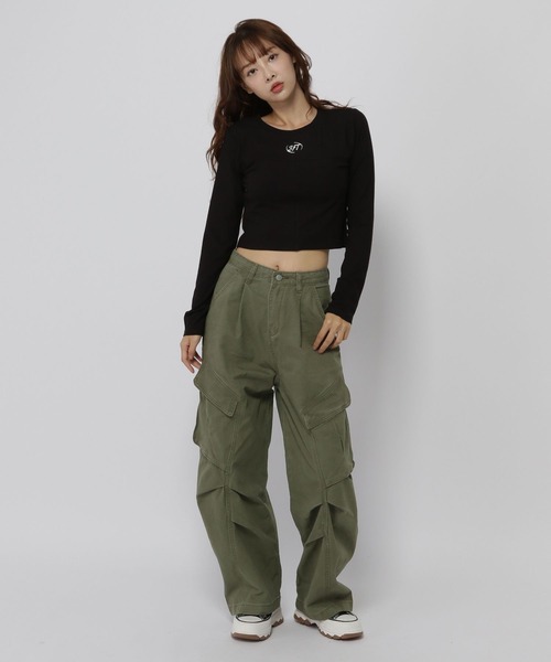 3.3 Field Trip （3.3フィールドトリップ）の「3.3 Field Trip／バルーンカーゴパンツ（カーゴパンツ・レディース・ダークブルー/カーキ・MEDIUM/SMALL）」の13枚目の写真