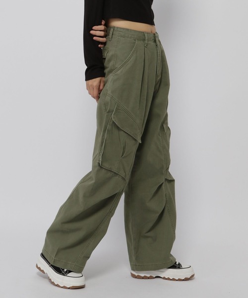 3.3 Field Trip （3.3フィールドトリップ）の「3.3 Field Trip／バルーンカーゴパンツ（カーゴパンツ・レディース・ダークブルー/カーキ・MEDIUM/SMALL）」の19枚目の写真