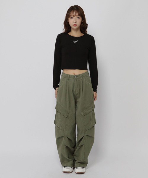 3.3 Field Trip （3.3フィールドトリップ）の「3.3 Field Trip／バルーンカーゴパンツ（カーゴパンツ・レディース・ダークブルー/カーキ・MEDIUM/SMALL）」の20枚目の写真