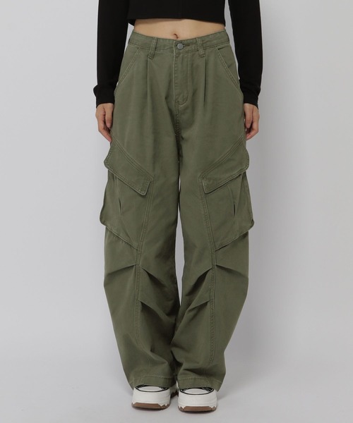3.3 Field Trip （3.3フィールドトリップ）の「3.3 Field Trip／バルーンカーゴパンツ（カーゴパンツ・レディース・ダークブルー/カーキ・MEDIUM/SMALL）」の21枚目の写真