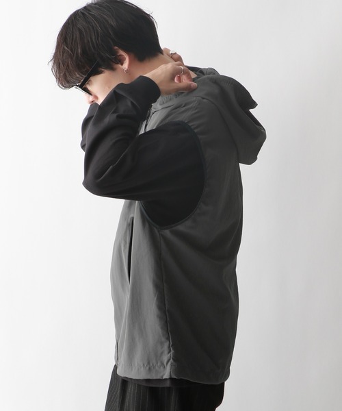 Ridingmania（ライディングマニア）の「【Ridingmania/ライディングマニア】ナイロンアーバンギアベスト（ベスト・メンズ・ブラック/ダークグレー・FREE）」の9枚目の写真