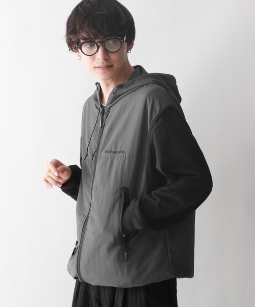 Ridingmania（ライディングマニア）の「【Ridingmania/ライディングマニア】ナイロンアーバンギアベスト（ベスト・メンズ・ブラック/ダークグレー・FREE）」の13枚目の写真