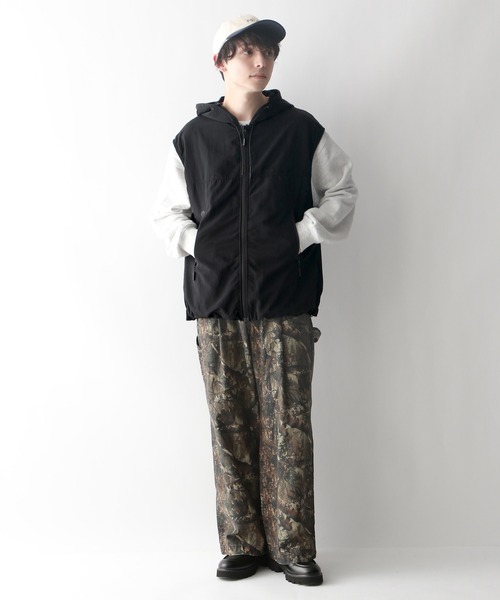 Ridingmania（ライディングマニア）の「【Ridingmania/ライディングマニア】ナイロンアーバンギアベスト（ベスト・メンズ・ブラック/ダークグレー・FREE）」の3枚目の写真