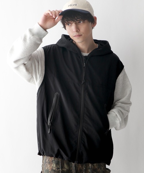 Ridingmania（ライディングマニア）の「【Ridingmania/ライディングマニア】ナイロンアーバンギアベスト（ベスト・メンズ・ブラック/ダークグレー・FREE）」の5枚目の写真