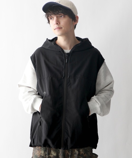 Ridingmania（ライディングマニア）の「【Ridingmania/ライディングマニア】ナイロンアーバンギアベスト（ベスト・メンズ・ブラック/ダークグレー・FREE）」の6枚目の写真