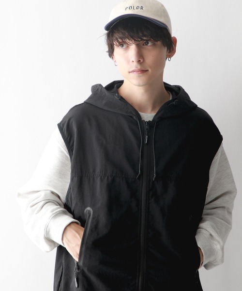 Ridingmania（ライディングマニア）の「【Ridingmania/ライディングマニア】ナイロンアーバンギアベスト（ベスト・メンズ・ブラック/ダークグレー・FREE）」の7枚目の写真