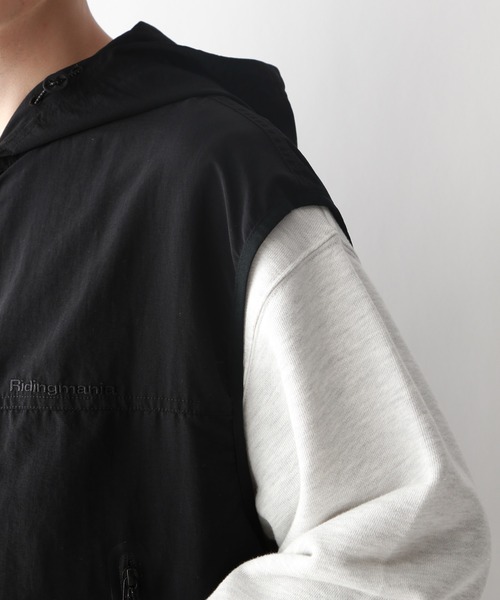 Ridingmania（ライディングマニア）の「【Ridingmania/ライディングマニア】ナイロンアーバンギアベスト（ベスト・メンズ・ブラック/ダークグレー・FREE）」の20枚目の写真