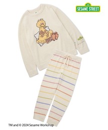 【SESAME STREET】【HOMME】モチーフジャガードプルオーバー&ロングパンツセット