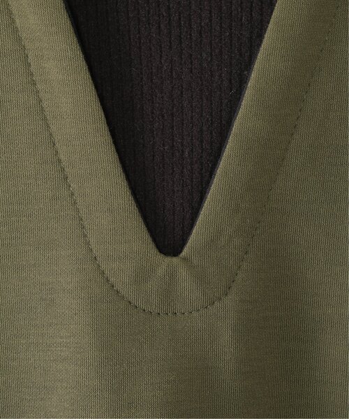 ikka（イッカ）の「キーネックジャンスカドッキングワンピース（120~160cm）（ジャンパースカート・キッズ・ブラック/オリーブ・120/130/140/150/160）」の22枚目の写真