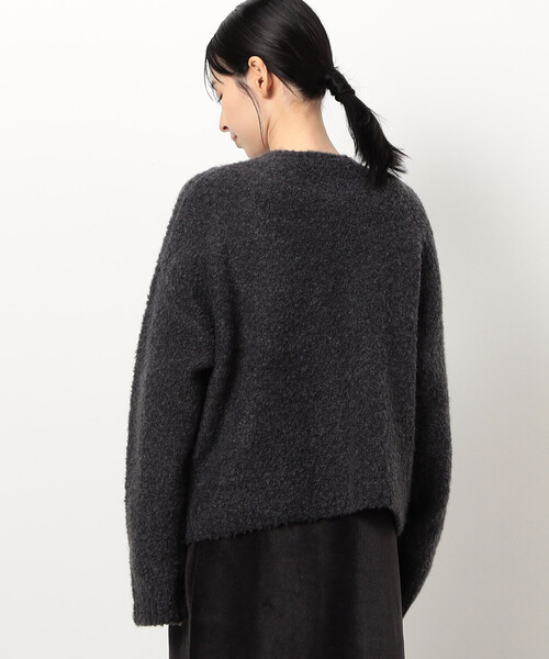 ONIGIRI（オニギリ）の「ふんわり ループヤーン ニットカーディガン（カーディガン/ボレロ・レディース・チャコール/ラベンダー/ベージュ・FREE）」の21枚目の写真