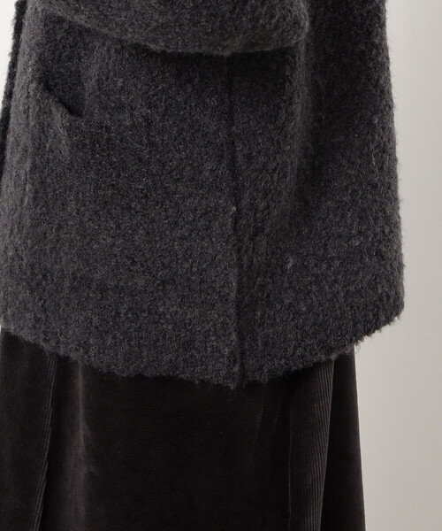 ONIGIRI（オニギリ）の「ふんわり ループヤーン ニットカーディガン（カーディガン/ボレロ・レディース・チャコール/ラベンダー/ベージュ・FREE）」の4枚目の写真