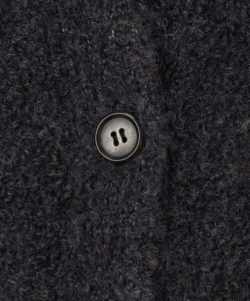 ONIGIRI（オニギリ）の「ふんわり ループヤーン ニットカーディガン（カーディガン/ボレロ・レディース・チャコール/ラベンダー/ベージュ・FREE）」の5枚目の写真