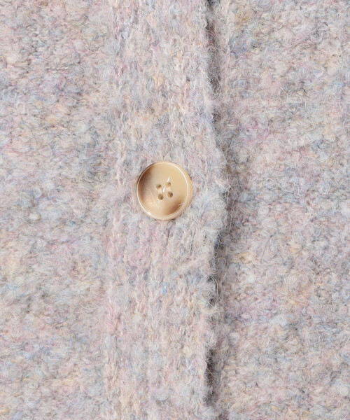 ONIGIRI（オニギリ）の「ふんわり ループヤーン ニットカーディガン（カーディガン/ボレロ・レディース・チャコール/ラベンダー/ベージュ・FREE）」の7枚目の写真