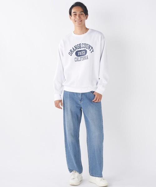 【 】Jeans スケーター カレッジ ロゴ スウェット トレーナー スウェット カレッジロゴスウェット レディース