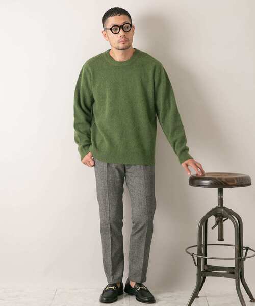 セール】『XLサイズあり』ウールシャギーニット（ニット/セーター