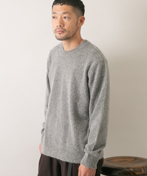 URBAN RESEARCH ROSSO MEN（アーバンリサーチロッソメン）の「『XLサイズあり』ウールシャギーニット（ニット/セーター・メンズ・ネイビー/グレー/アイボリー/グレー系その他/カーキ/ブラック・SMALL/MEDIUM/LARGE/X-LARGE）」の10枚目の写真