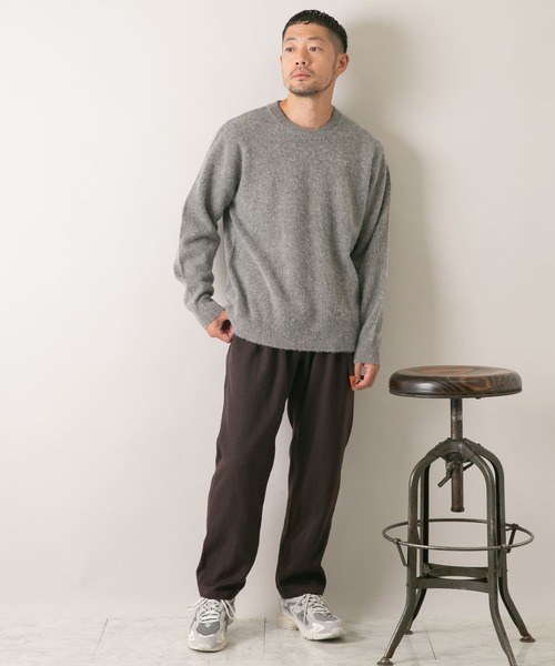 URBAN RESEARCH ROSSO MEN（アーバンリサーチロッソメン）の「『XLサイズあり』ウールシャギーニット（ニット/セーター・メンズ・ネイビー/グレー/アイボリー/グレー系その他/カーキ/ブラック・SMALL/MEDIUM/LARGE/X-LARGE）」の13枚目の写真