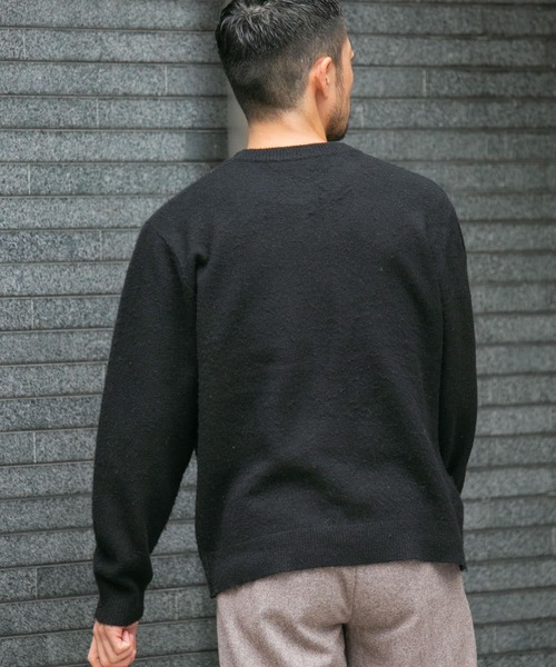 URBAN RESEARCH ROSSO MEN（アーバンリサーチロッソメン）の「『XLサイズあり』ウールシャギーニット（ニット/セーター・メンズ・ネイビー/グレー/アイボリー/グレー系その他/カーキ/ブラック・SMALL/MEDIUM/LARGE/X-LARGE）」の19枚目の写真