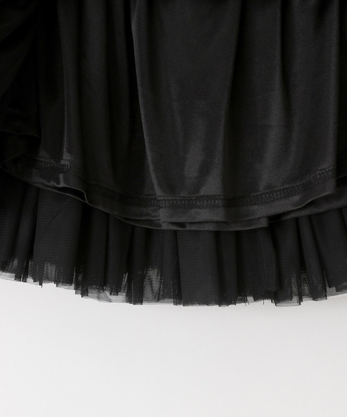 うゆ セール】チュールボリュームミニスカート 247459（スカート