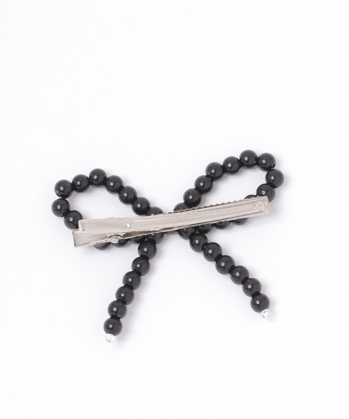GLOBAL WORK（グローバルワーク）の「ビーズリボンピン/AND YUA ANY/232278（ヘアピン・キッズ・ブラック/シルバー/ホワイト・FREE）」の4枚目の写真