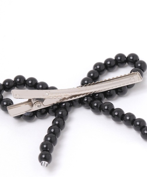 GLOBAL WORK（グローバルワーク）の「ビーズリボンピン/AND YUA ANY/232278（ヘアピン・キッズ・ブラック/シルバー/ホワイト・FREE）」の5枚目の写真