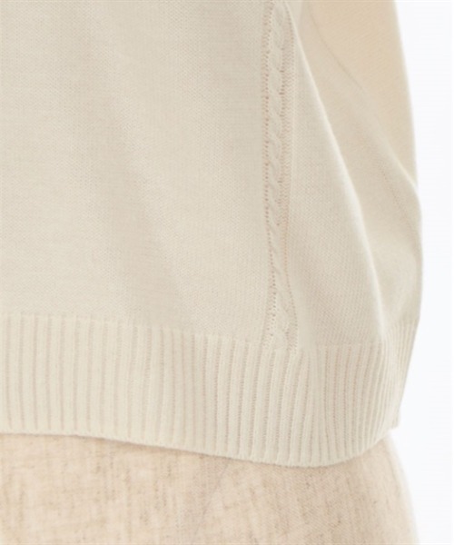 axes femme(アクシーズファム)の「クロス刺繍ショートニットカーディガン(カーディガン/ボレロ・レディース・キナリ/サックスブルー/ブラック・FREE)」の16枚目の写真