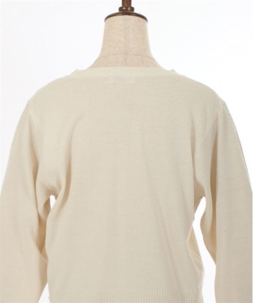 axes femme(アクシーズファム)の「クロス刺繍ショートニットカーディガン(カーディガン/ボレロ・レディース・キナリ/サックスブルー/ブラック・FREE)」の18枚目の写真