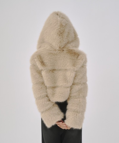 GAB GAB（ガブガブ）の「ショートファーアウター（その他アウター・レディース・ブラック/アイボリー・FREE）」の10枚目の写真