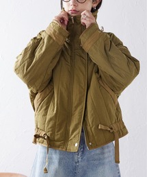 r. | 縦キルトWジップジャケット(ミリタリージャケット)