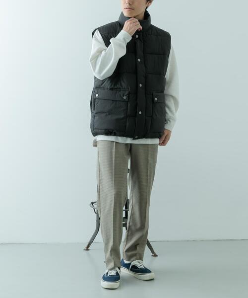 ITEMS URBANRESEARCH（アイテムズ アーバンリサーチ）の「ガンクラブチェック テーパードパンツ（その他パンツ・メンズ・ブラック/ベージュ/ブラウン・MEDIUM/LARGE）」の8枚目の写真